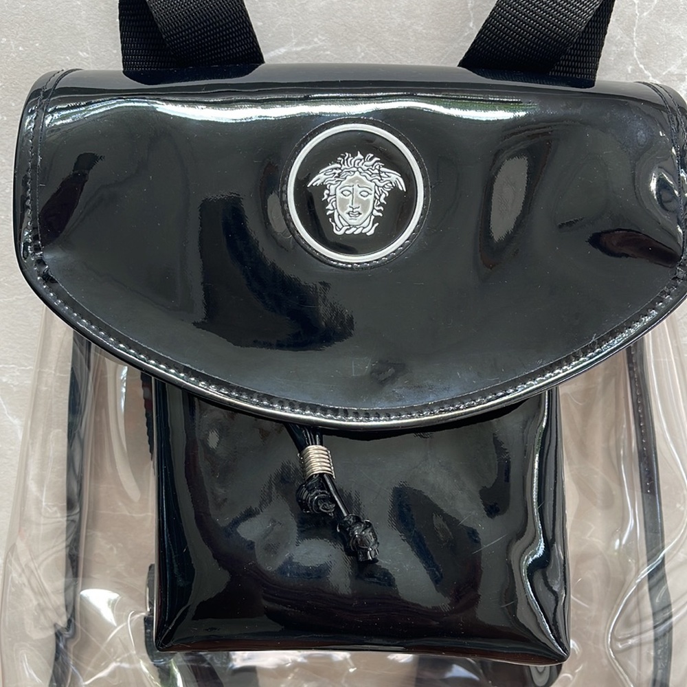 RARE VINTAGE 1990’s Young Versace Transparent Backpack - Picture 4 of 17